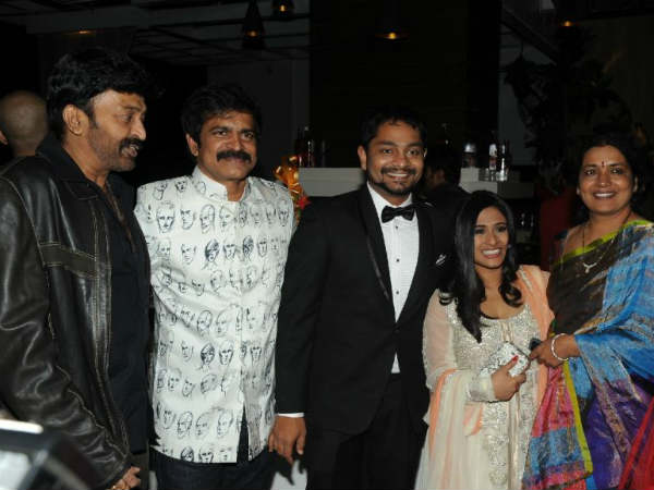 Dr Rajasekhar With Wife Jeevitha