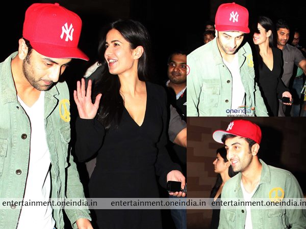 Ranbir Kapoor And Katrina Kaif At The Screening Of The Wolf Of Wall Street