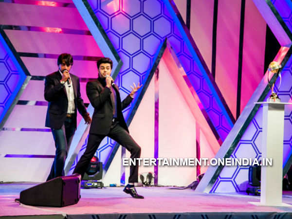 Sudeep With Manish At CCl 2014 Launch 