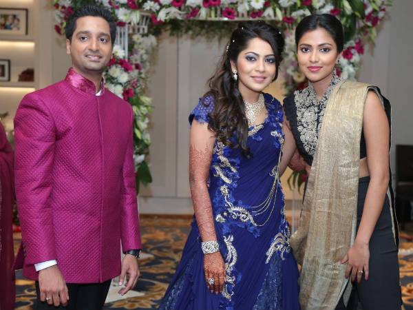 Pic: Amala Paul At VJ Ramya's Wedding Reception