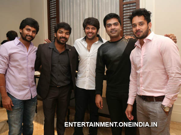Nani, Jai, Arya, Simbu, Bharath At VJ Ramya's Wedding Reception