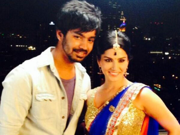 Picture: Sunny Leone With Mahat Raghavendra