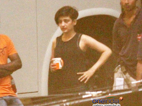 Picture: Akshara Hassan On The Sets Of Her Debut Film