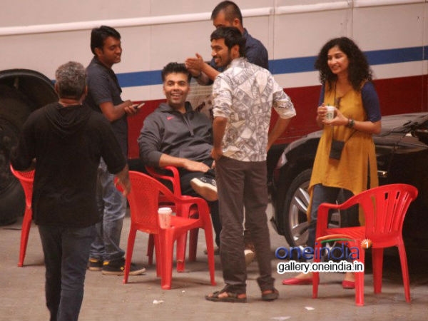 A Picture From The Sets Of Akshara Hassan-Dhanush's Film