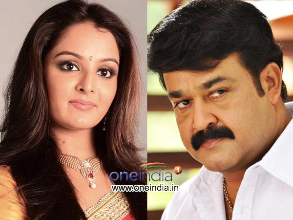 Manju Warrier and Mohanlal Manju Warrier and Mohanlal