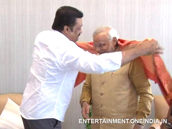 Suresh Gopi Welcomes Narendra Modi