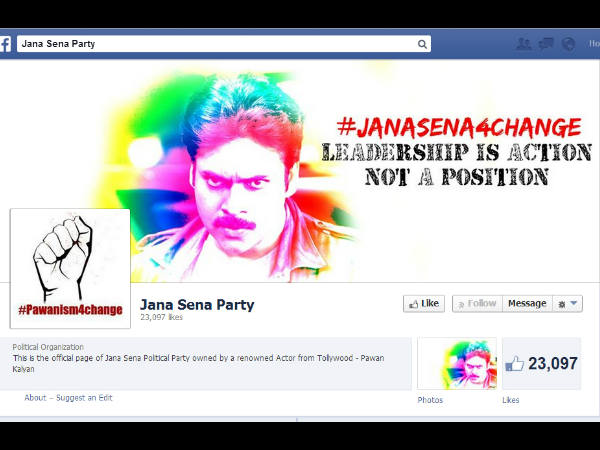 Jana Sena Party Facebook Page