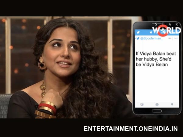 Vidya Came Up With A Reply