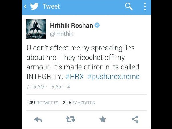 hrithik Roshan Tweets