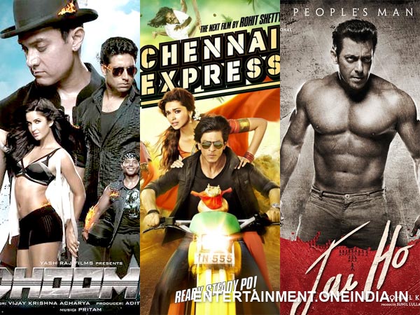 Dhoom 3, Chennai Express, Jai Ho Dhoom 3, Chennai Express, Jai Ho