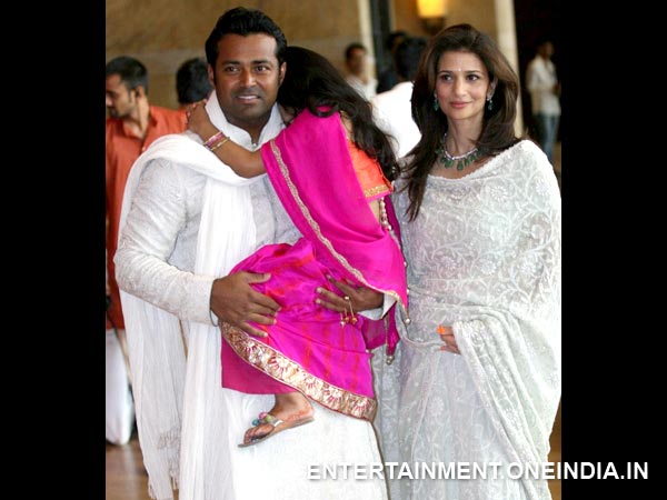 Leander Paes and Rhea Pillai