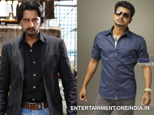Sudeep And Vijay In Tamil Movie 