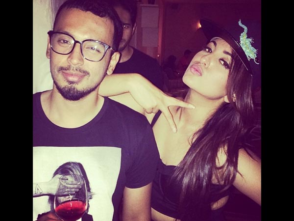 Sonakshi With Buddy Rohan