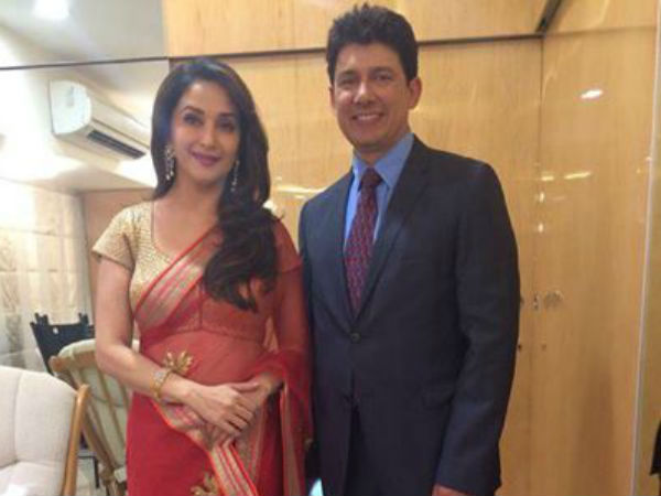 Traditional Madhuri With Hubby Traditional Madhuri With Hubby