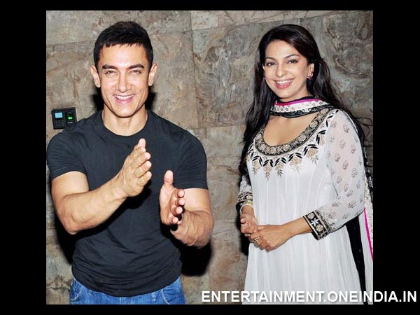 Aamir Khan and Juhi Chawla