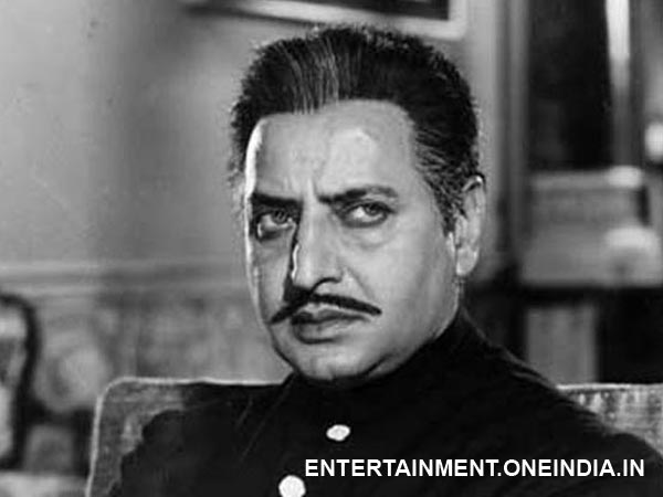 Pran as Gajendra in Ram Aur Shyam Pran as Gajendra in Ram Aur Shyam