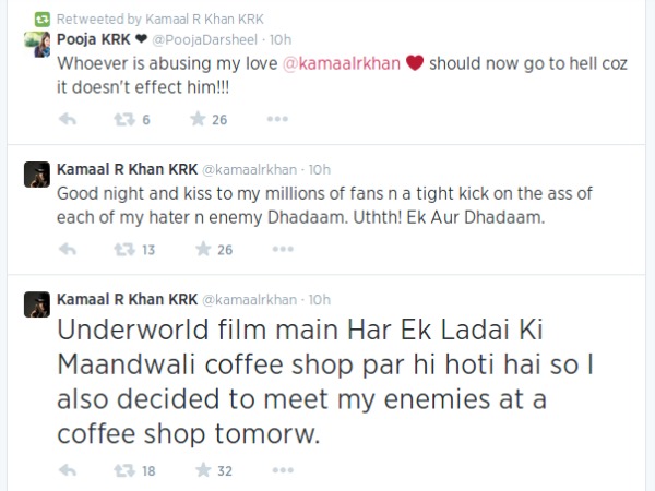 Kamaal R Khan Is Filmy?!