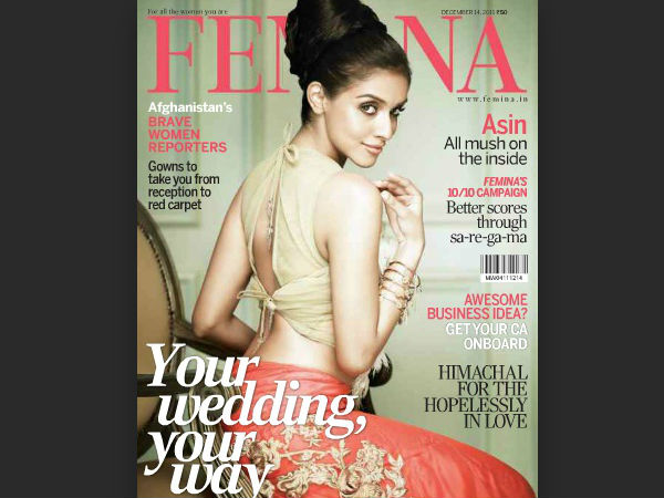 Asin On Femina Cover