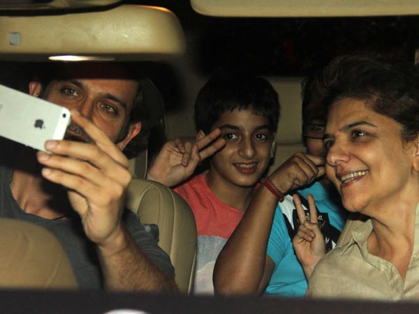 Hrithik And Pinky Roshan