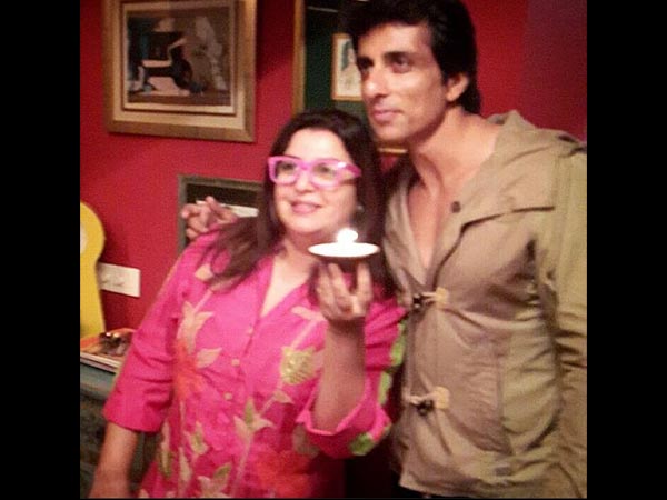 Sonu and Farah Khan