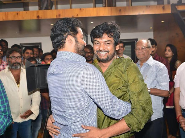 NTR, Puri Jagan Hug Each Other