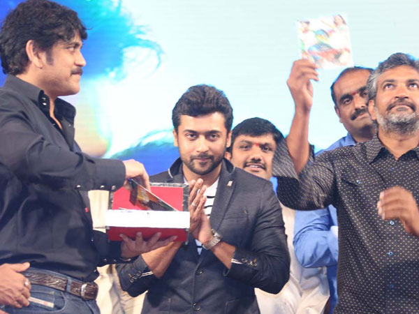 Photos: Nagarjuna, Rajamouli Launch Surya-Samantha's Sikander Music