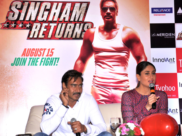 Kareena and Ajay in Le Meridian