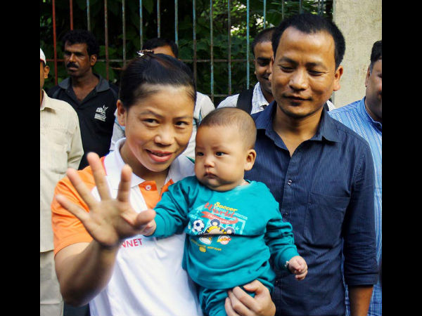 Mary With Her Husband And Little One Mary With Her Husband And Little One