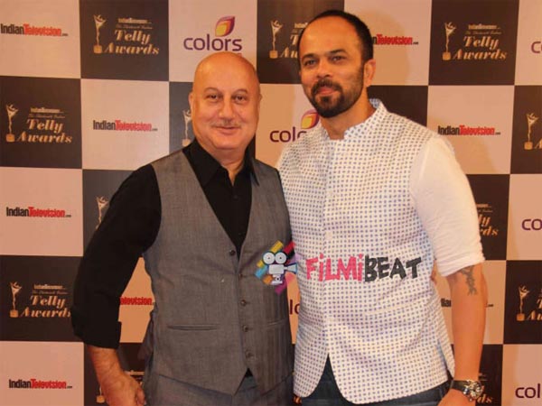 Rohit Shetty And Anupam Kher
