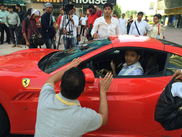 Kapil In Ferrari