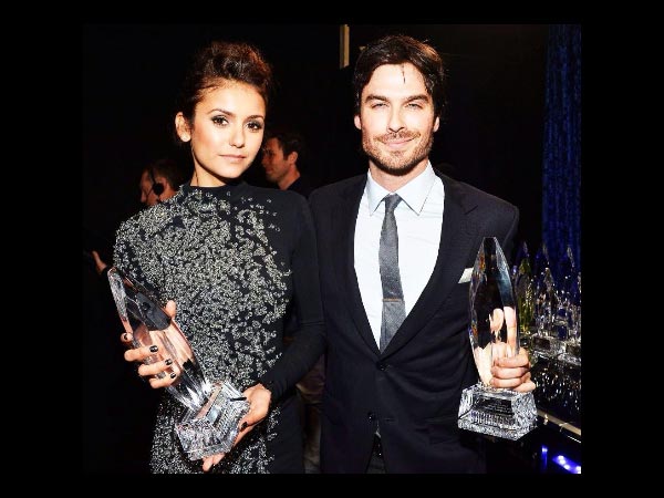 Nina Dobrev and Ian Somerhalder