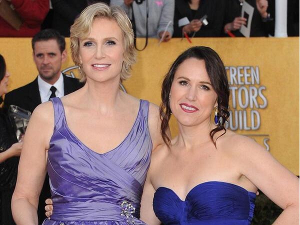Jane Lynch and Lara Embry