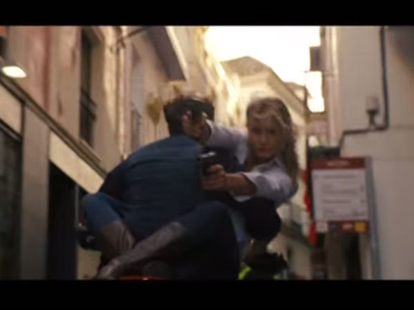 Cameron With Tom Cruise In A Bike Cameron With Tom Cruise In A Bike