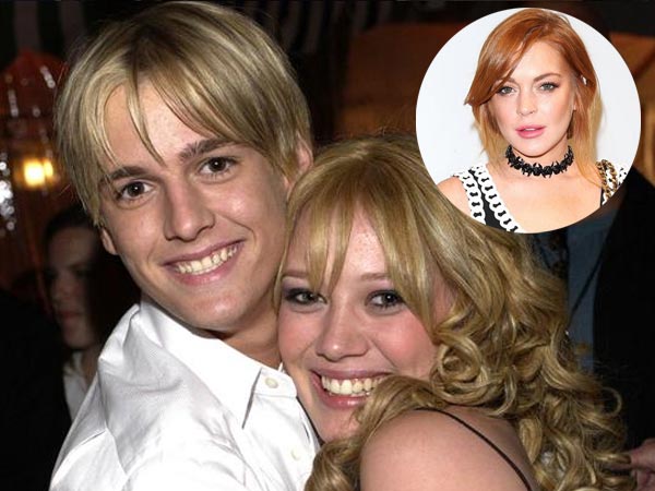 Hillary Duff and Aaron Carter