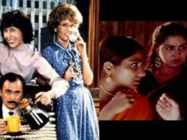 English : Nine to Five (1980) Tamil : Magalir Mattum (1994)
