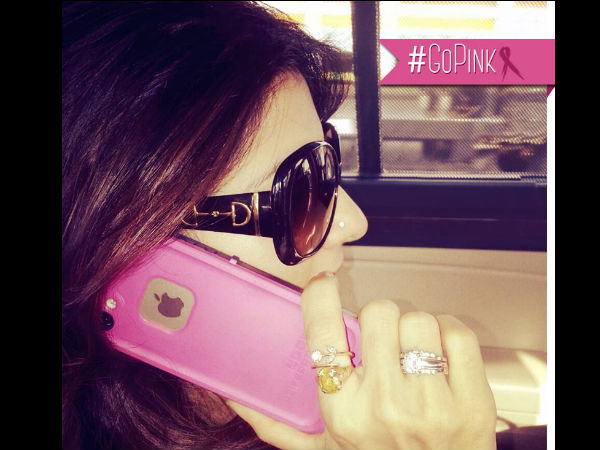 Tanishaa's Pink Phone