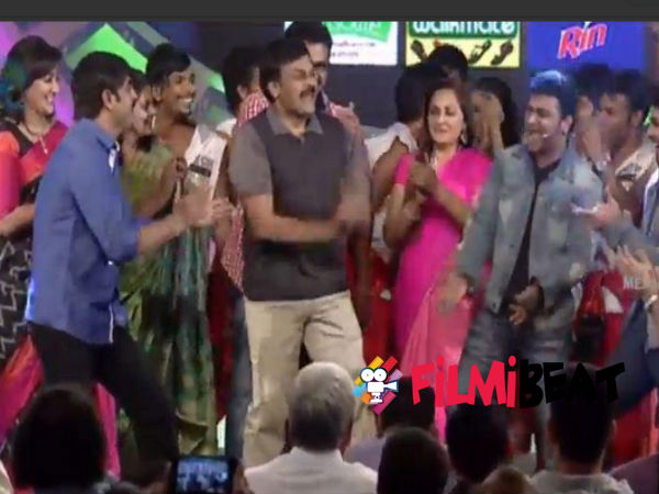 Mega Star Chiranjeevi Shakes A Leg For 'Memu Saitham'