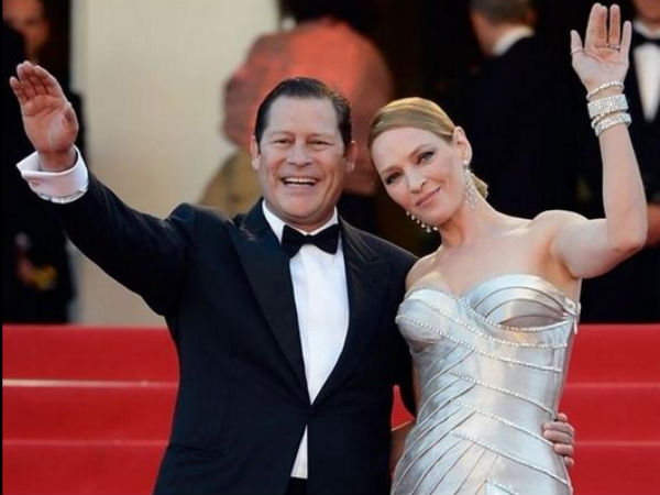 Uma Thurman and Arpad Busson