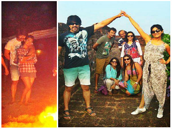 Yash-Radhika Pandit Snapped Celebrating New Year Yash-Radhika Pandit Snapped Celebrating New Year