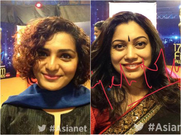 Parvathi And Director Anjali Menon