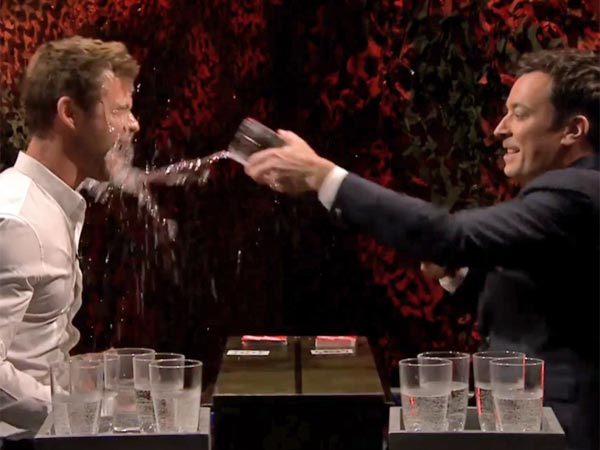 Jimmy Fallon Chris Hemsworth Water War