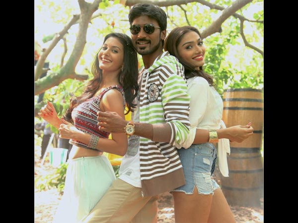 Dhanush, Amrya Dastur And Aishwarya Devan In Anegan