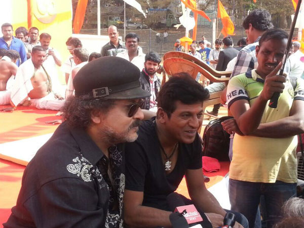 Pics: Ravi Chandran Shooting For Shivarajkumar's Vajrakaya