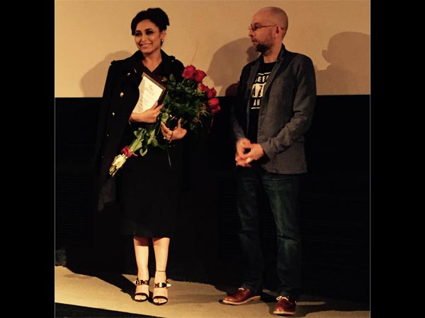 Rani Mukerji with the Polish DOP