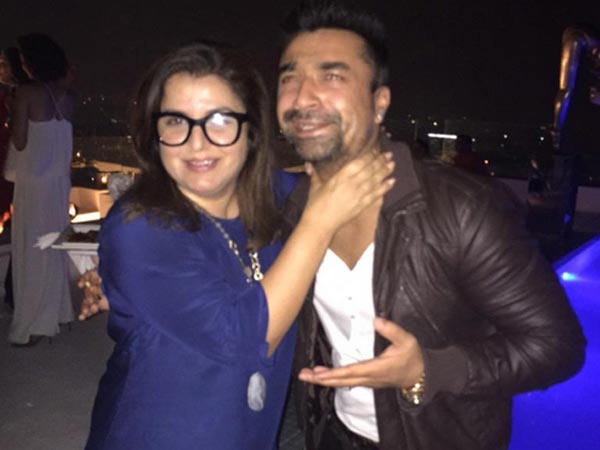 Ajaz Khan With Farah Khan Ajaz Khan With Farah Khan