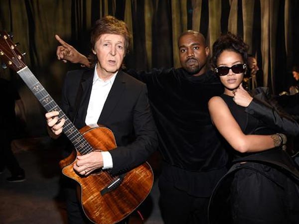 Rihanna, Paul McCartney and Kanye West