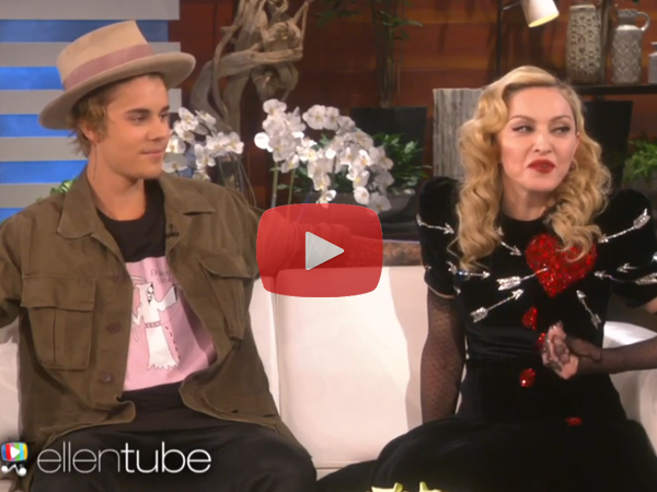 Madonna Justin The Ellen Show