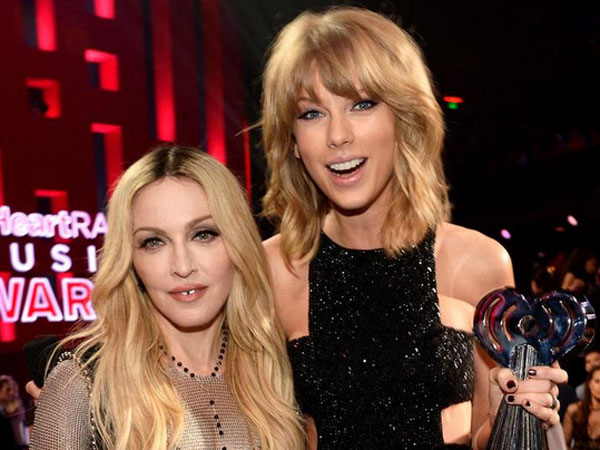 Accepting Award From Madonna