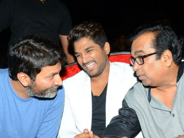 Allu Arjun,Brahamanandam and Trivikram