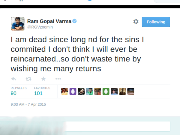 Ram Gopal Varma Dead?